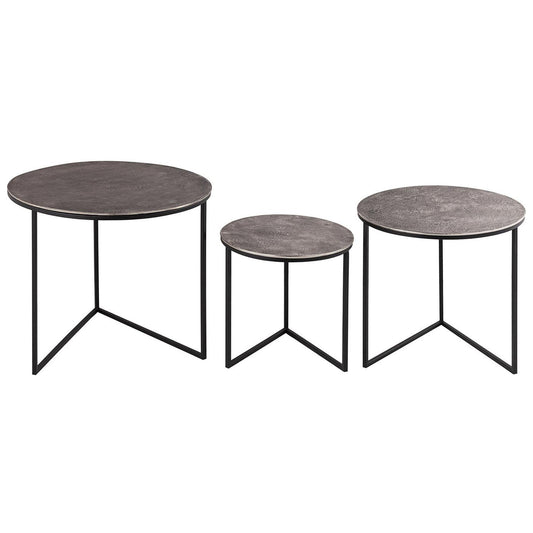Farrah Collection Set of Three Round Tables