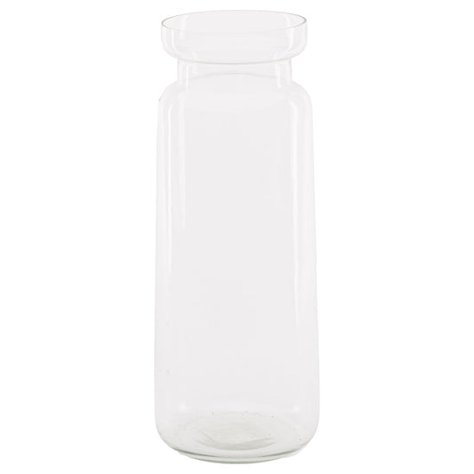 Tall Clear Bottle Vase
