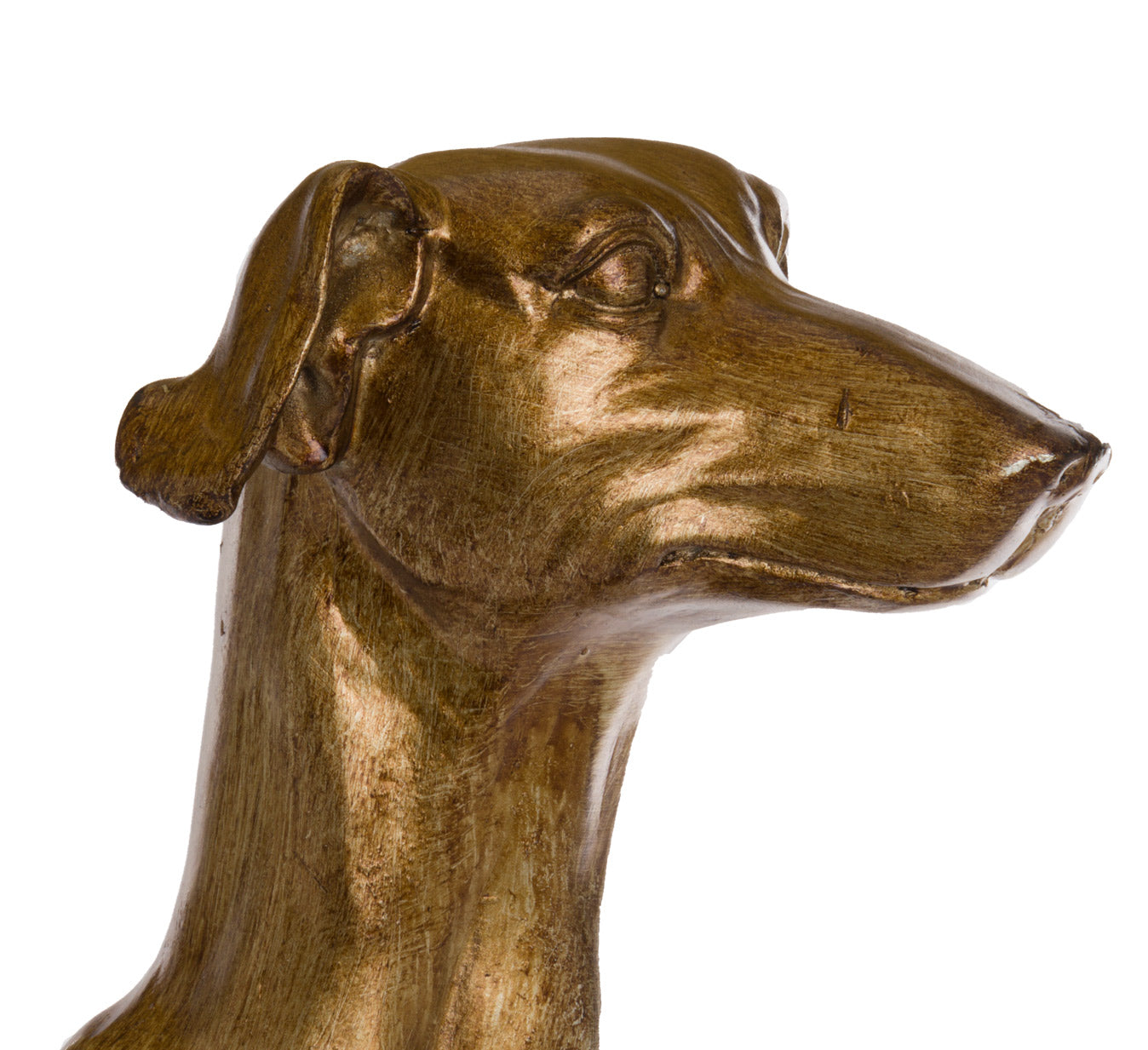 William The Whippet Gold Lamp With Charcoal Shade